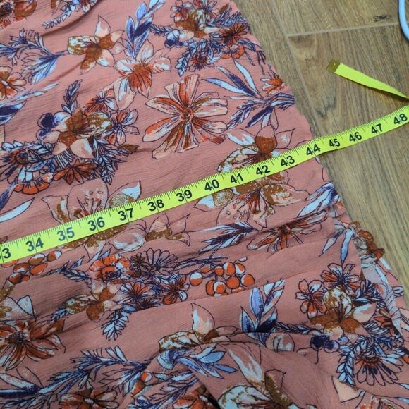 Intimately Free People One Step Ahead Floral Print Maxi Halter Size Small Pink - Picture 12 of 12